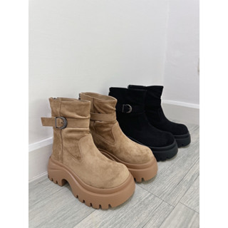 [Make your Clothes] Suede belts boots รองเท้าบูทหนังSuede