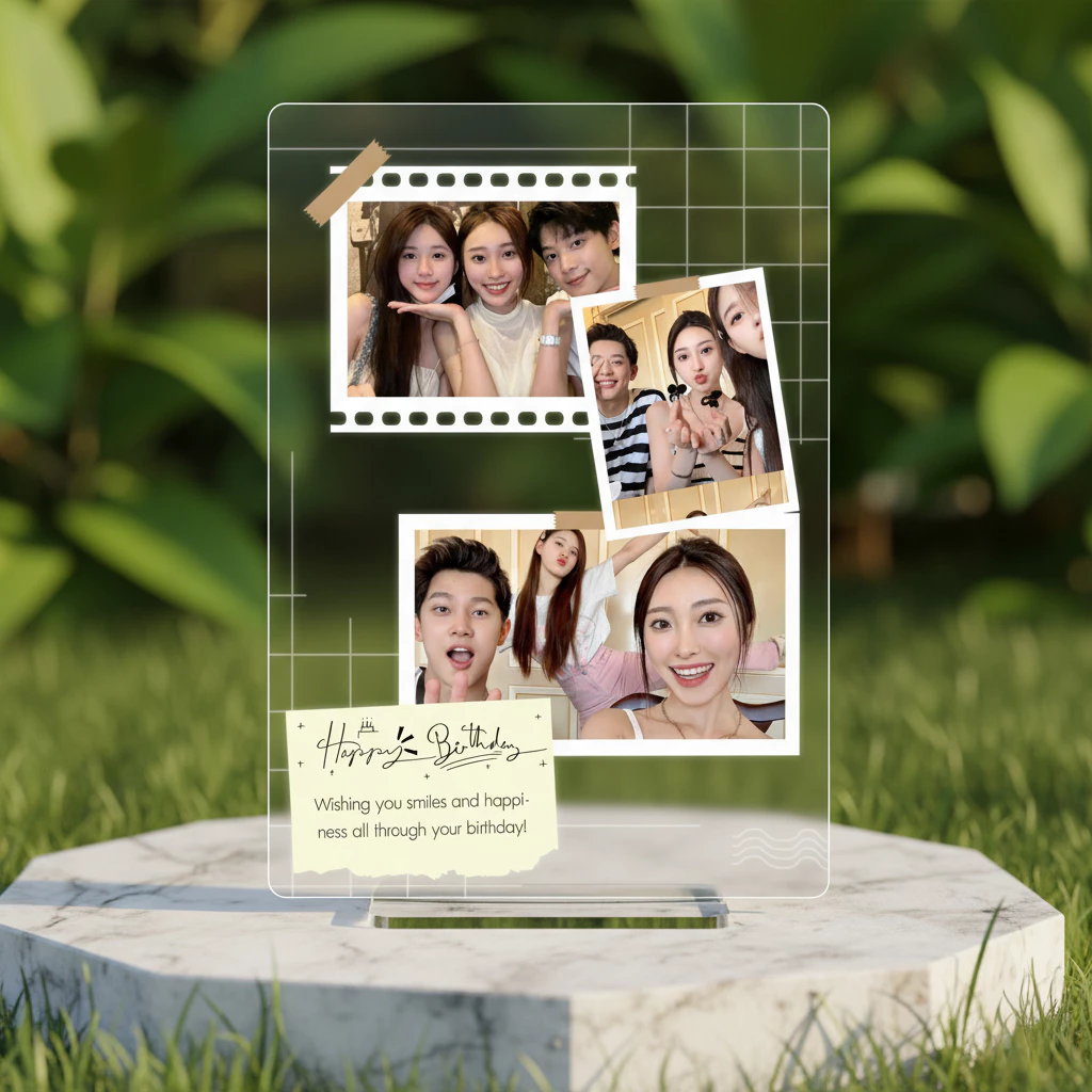 Wanpises สแตนดี้ใส่รูป 3 ช่อง สำหรับเพื่อน แฟน ครอบครัว thumbnail 3