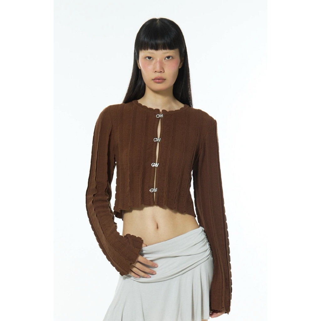 เสื้อคาร์ดิแกน GW RUFFLE CARDIGAN 💯