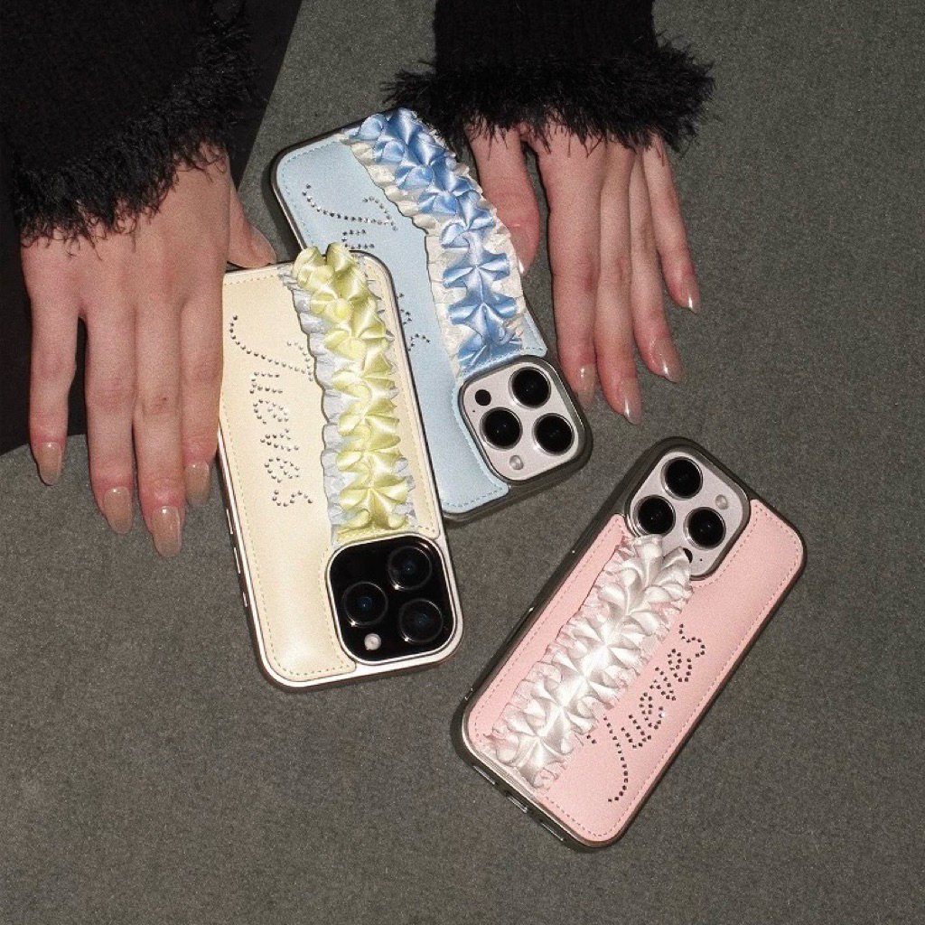 jueves leather ribbon phone case