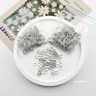(พร้อมส่ง) ห่วงกลม อะไหล่อุปกรณ์ DIY ห่วง 100 ชิ้น