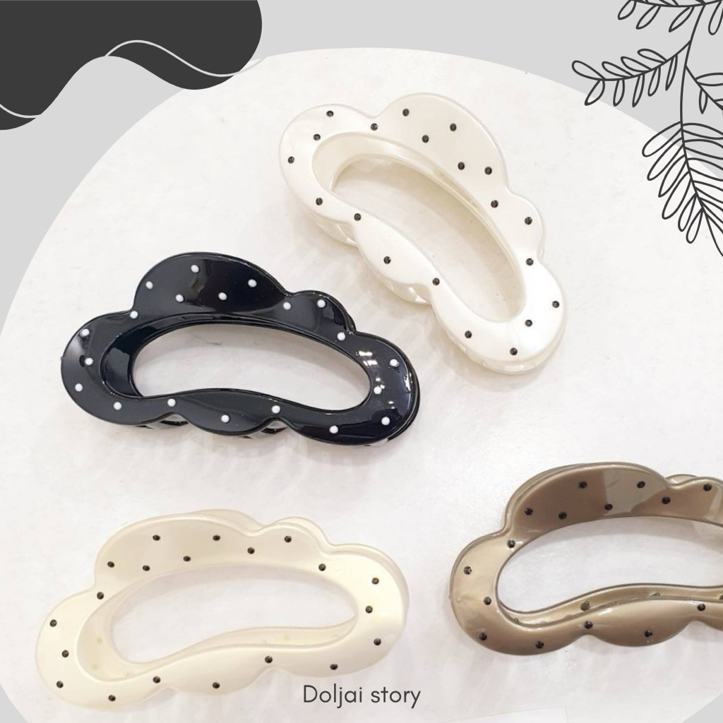 ⚪️⚫️กิ๊บงับหนีบผมแฟชั่นลายจุด (Polkadots) แฟชั่นประดับตกแต่งผม สไตล์เกาหลี ราคา ถูกที่สุด ดีลบีเคเค แกลเลอรีภาพที่ 3