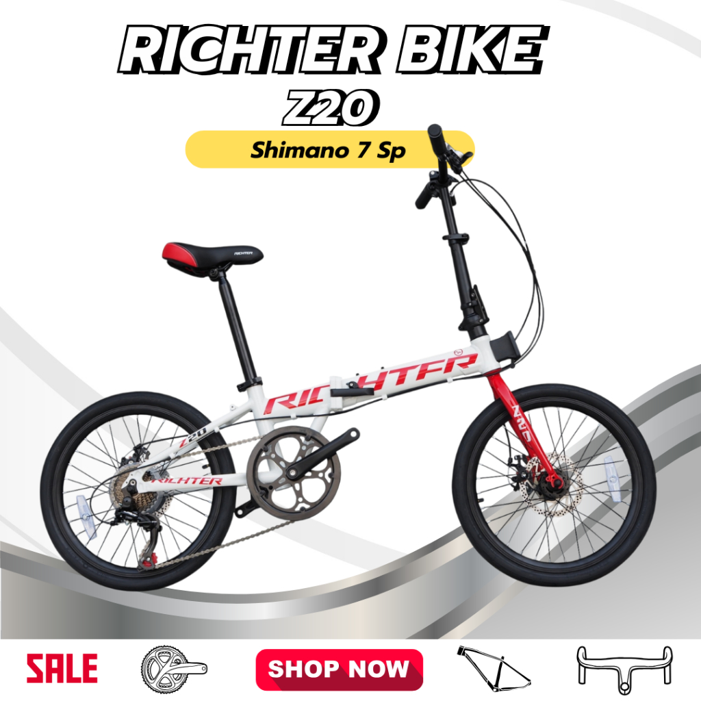 จักรยานพับได้ RICHTER รุ่น Z20 New2024  ขนาดวงล้อ 20 นิ้ว