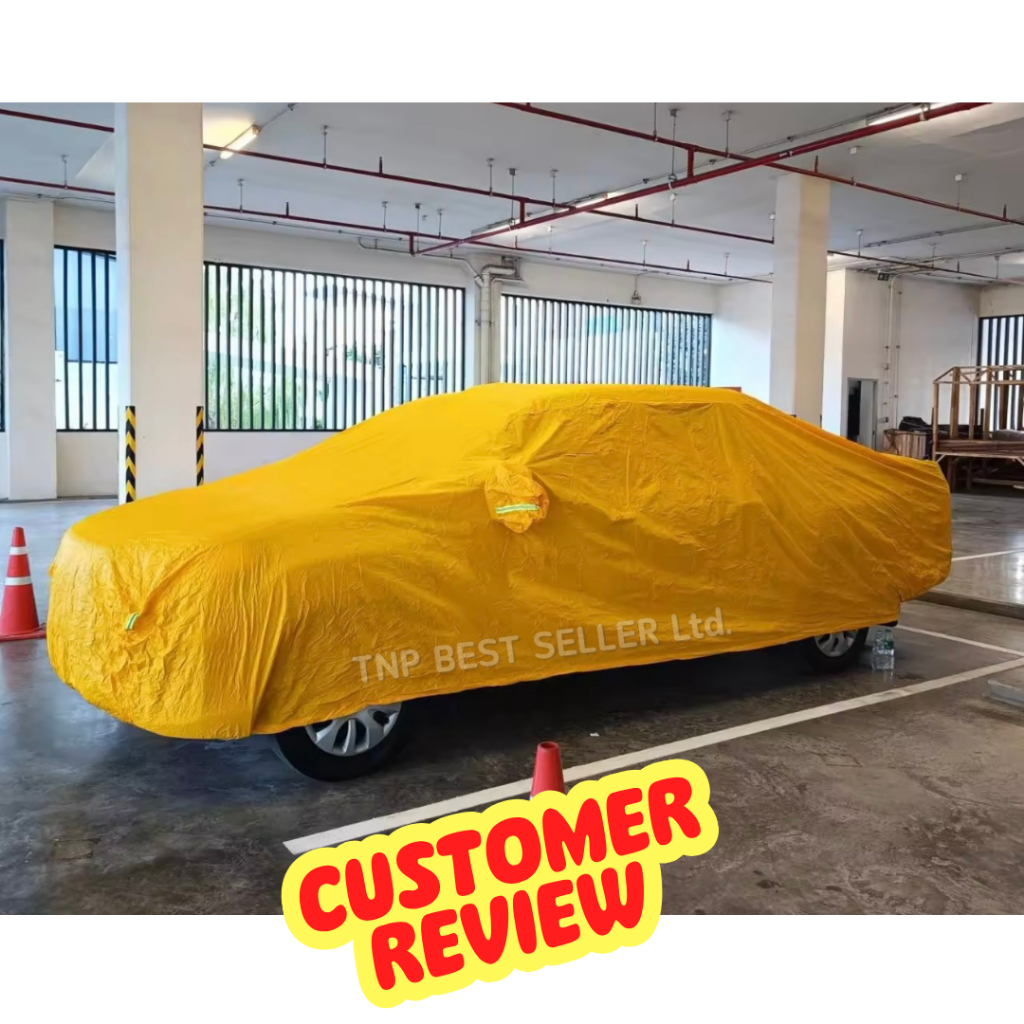 ผ้าคลุมรถ MG GS ผ้าPVCสีเหลือง-สีดำ เนื้อผ้าหนาอย่างดี ฟรีถุงผ้าPVC ผู้ผลิตไทย พร้อมส่ง - รูปที่ 3