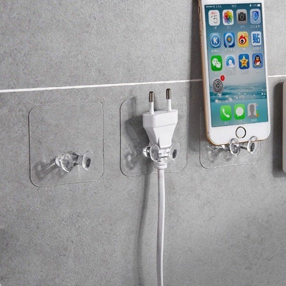 ที่แขวนเก็บของ ตะขอเก็บสายไฟ สายเคเบิ้ล usb แบบติดผนัง คุณภาพสูง/1 ชิ้น#D015