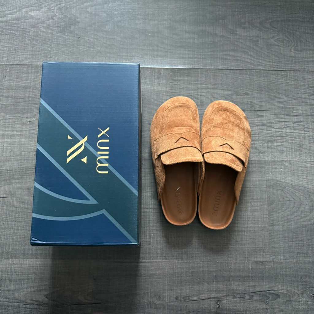 minxshoes รุ่น wynn slipper สีcaramel ไซส์37