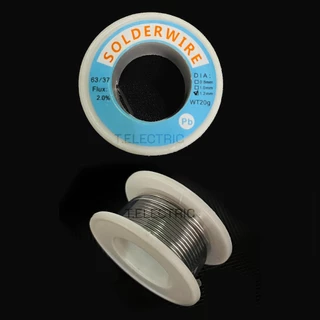 ตะกั่วบัดกรี 1 เมตร 1.2 mm 60/40 (ม้วนเล็ก) queenfish QF-T263 สำหรับงานเชื่อมตะกั่วบัดกรี เส้นตะกั่ว ตะกั่วขด วงจรไฟฟ้า