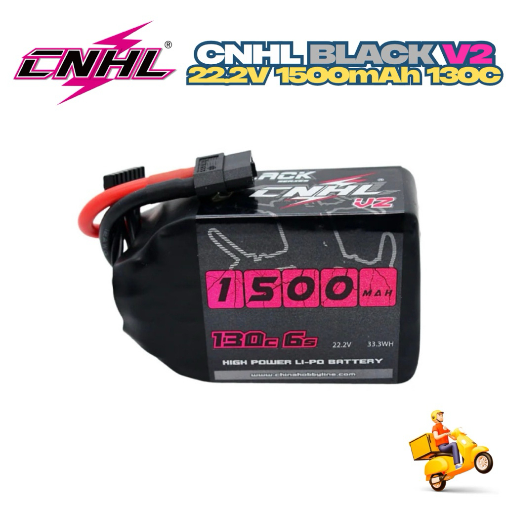 ⭐️CNHL 6S 22.2V 1500mAh 130C (XT60) V2.0 Black Series ⚡️🏆