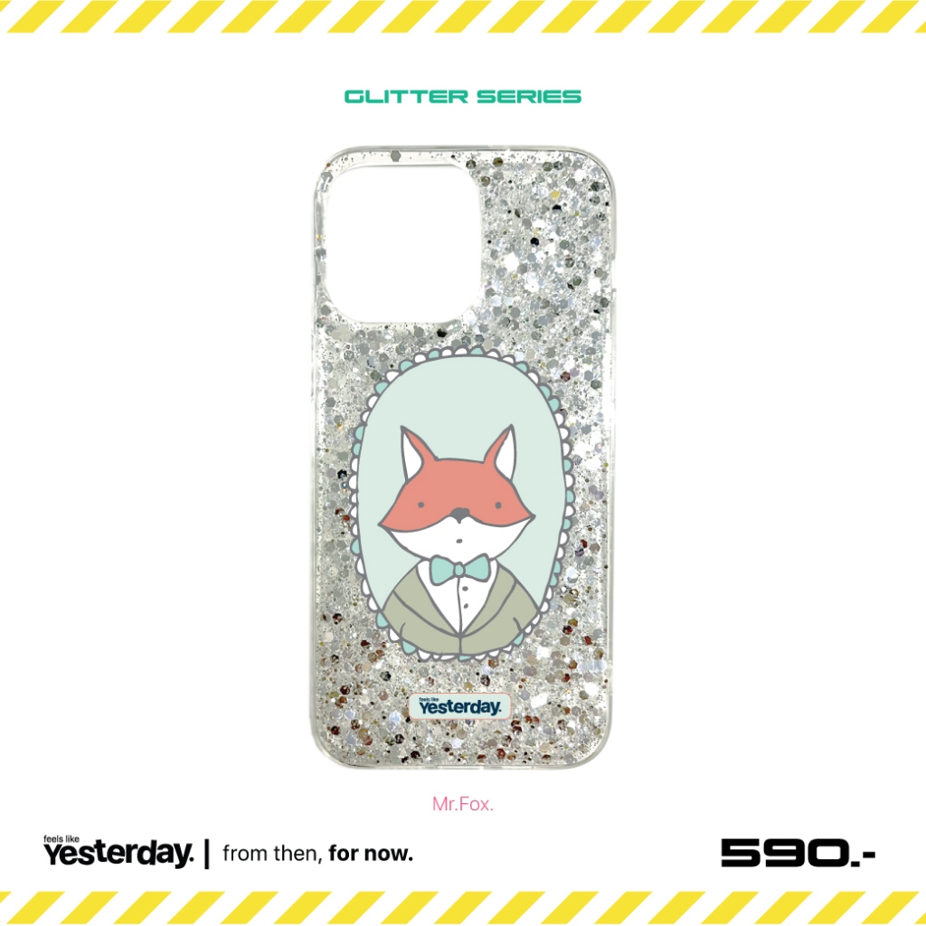 YTD! / Mr.Fox. / iPhone Case (Glitter Handcrafted)