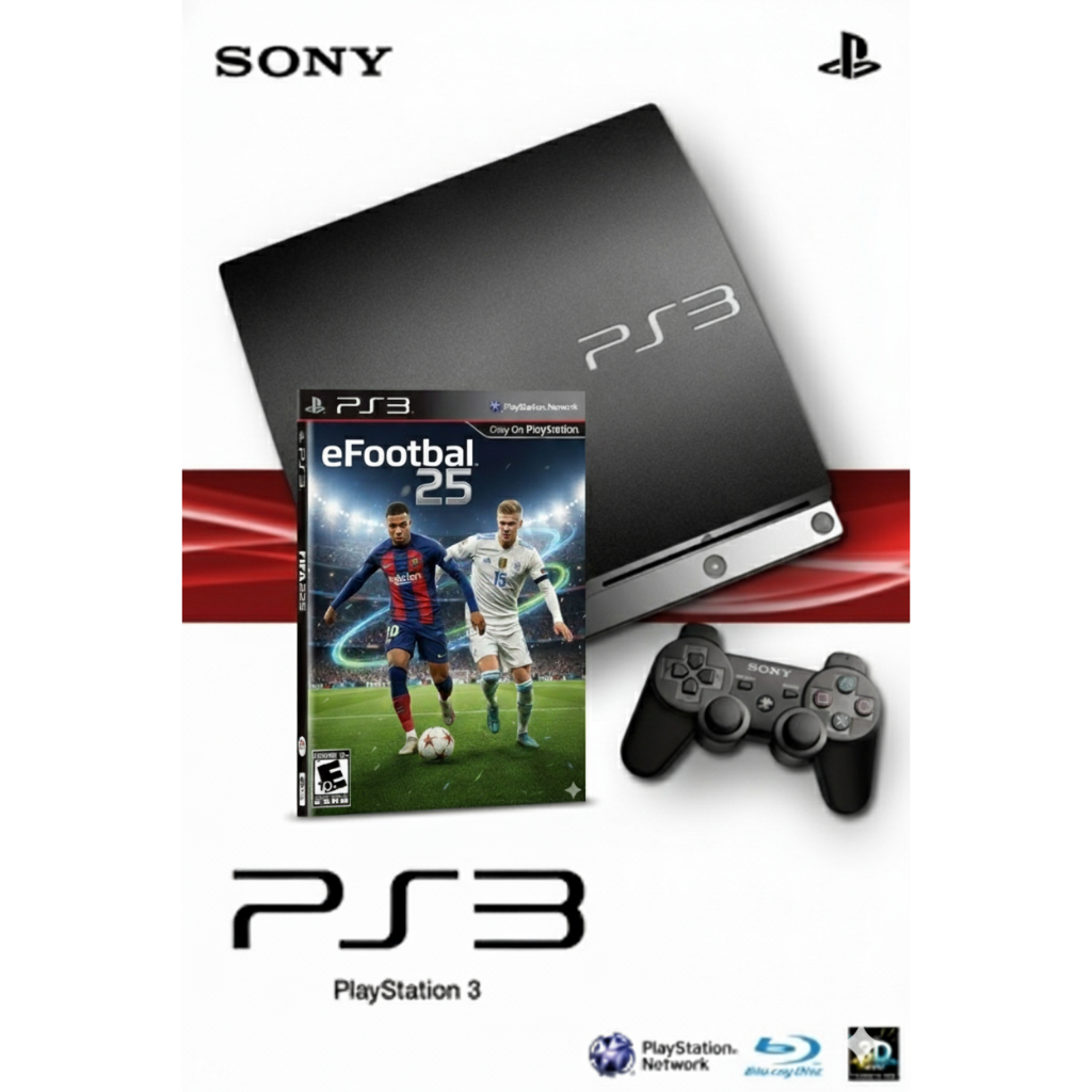 PS3 Game : eFootball 2026 / PES [รุ่นเก่า] [ใส่ USB ใช้งานง่าย] สำหรับเครื่องแปลงเท่านั้น