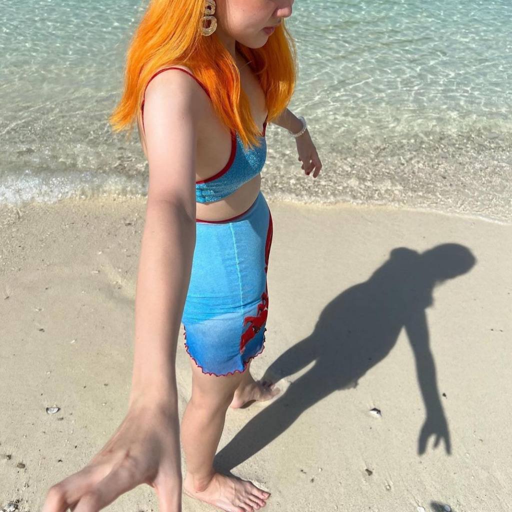 Victoria's bikini sexy เอวสูง บิกินี่2ชิ้น+กระโปรงสั้น เปิดหลัง มีฟองน้ำ#1021 - รูปที่ 4