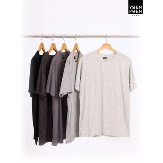 YuenPuen ยืนพื้นเสื้อยืดคอกลม 30 สี ไม่ยืด ไม่ย้วย เสื้อสีพื้น ผ้าCotton ผสม Polyester ผ้านุ่ม