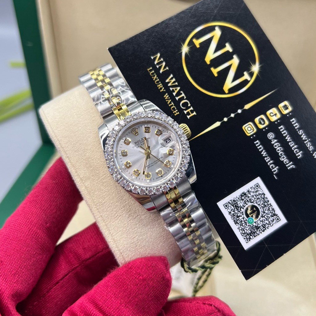 นาฬิกาข้อมือ RL DJ 28mm fully diamond top cc