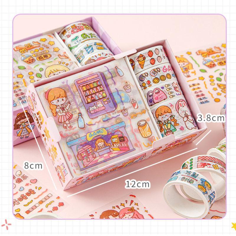 สติ๊กเกอร์ กันน้ำ สติ๊กเกอร์  PVC น่ารักกันน้ำ ไดอารี่ สติ๊กเกอร์ไดคัท  สติ๊กเกอร์คู่มือ สําหรับตกแต่ง ไดอารี่ ราคา ถูกที่สุด ดีลบีเคเค แกลเลอรีภาพที่ 6