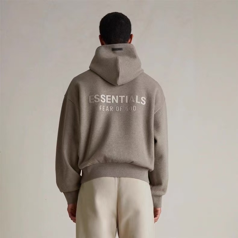 เสื้อฮู้ด Fear of God Essentials Classic Fleece Hoodie ( SS25 ) Homestead Heather - รูปที่ 2