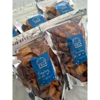 Sourdough Croutons with Garlic and Parsley - ขนมปังซาวร์โดอบกรอบกับกระเทียมและพาร์สเลย์