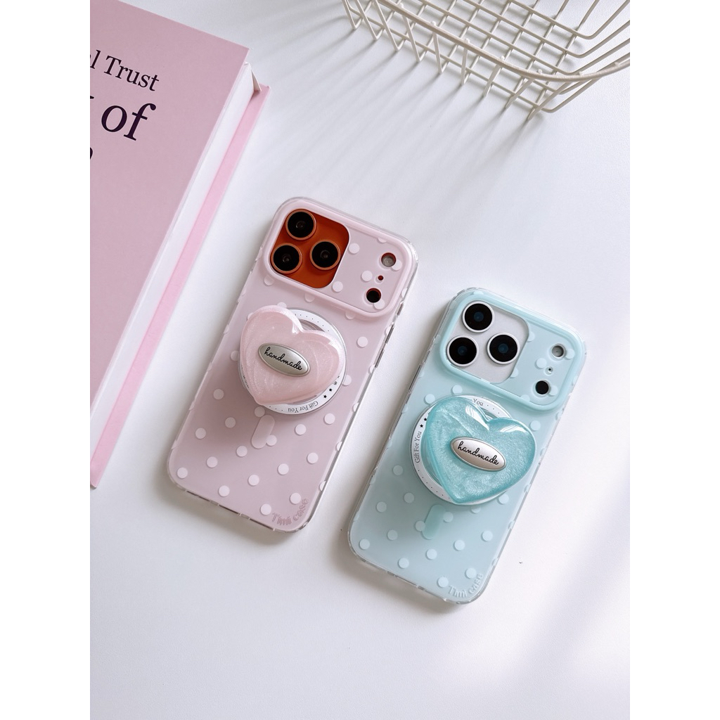 (มี17)พร้อมส่งในไทย😻R1877 เคสลายจุด2สี เคสแฟชั้นเกาหลี เคสลายน่ารัก เคสไอโฟน สำหรับ i13-16Promax