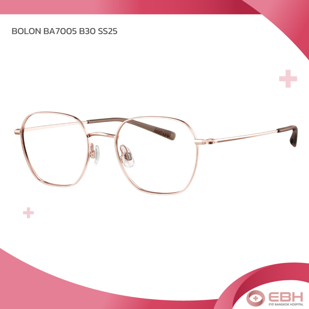 BOLON กรอบแว่น Signature Titanium — Rose Gold BA7005 B30 SS25