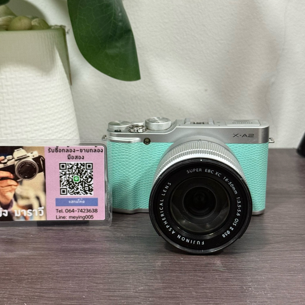 Fuji xa2 พร้อมเลนส์ สีมิ้น