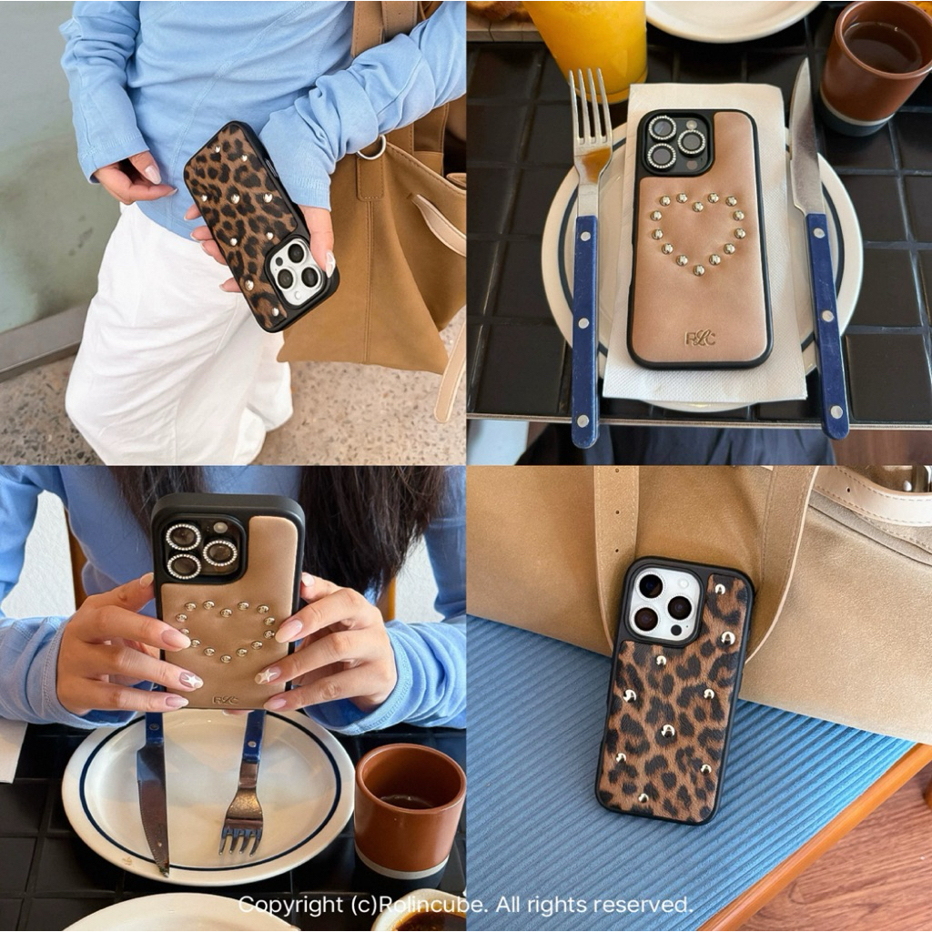 rolincube leopard phone case