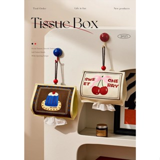 ที่ใส่ทิชชู่  แบบแขวน  ใส่ทิชชู่ในรถยนต์ ใส่ทิชชู ลายน่ารักส…