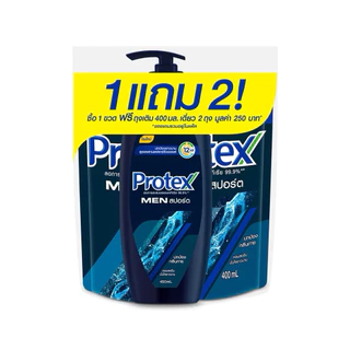 ครีมอาบน้ำโพรเทคส์ 450 มล.+ ถุงเติม 400 มล. x2 Protex Shower Cream 450ml + Refill 400ml x2