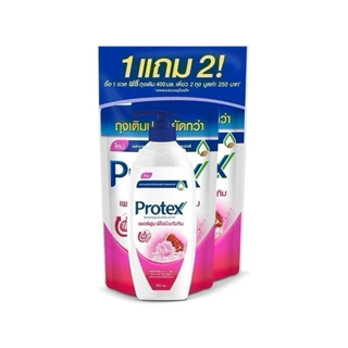 ครีมอาบน้ำโพรเทคส์ 450 มล.+ ถุงเติม 400 มล. x2 Protex Shower Cream 450ml + Refill 400ml x2