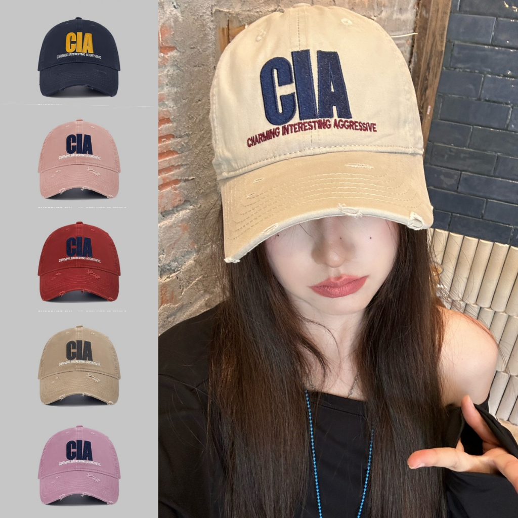 หมวกแก็ป คุณภาพสูง ใส่แล้วรู้หน้าเดียว ปัก CIA มี 8 สี