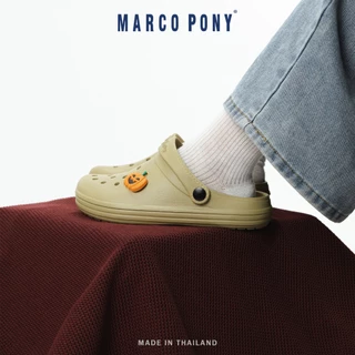 Marco Pony รองเท้าแตะผู้หญิง รองเท้า หัว โต หญิง รุ่นเบา นุ่ม สบายเท้า 3cmพื้นหนา MH9015W