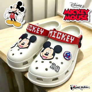 NFshoes Micky Mouse OPTA รองเท้าหัวโตผู้ใหญ่ ลิขสิทธิ์แท้ 100% พื้นสูง1นิ้ว นิ่มเบา วัสดุ EVA ใส่ง่าย ทนทาน ไม่ติดกาว