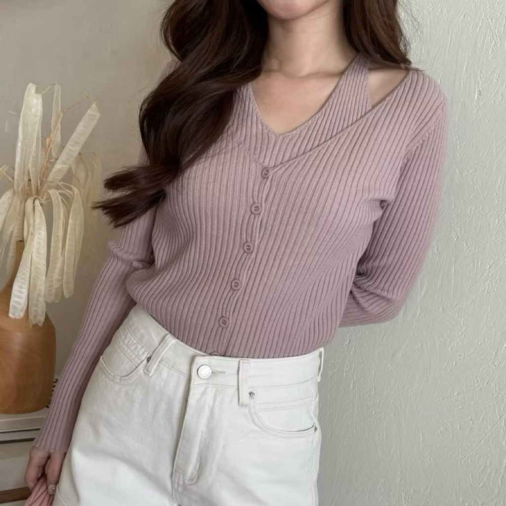 WS clothings>> GAGA knit top >> Pink🌸