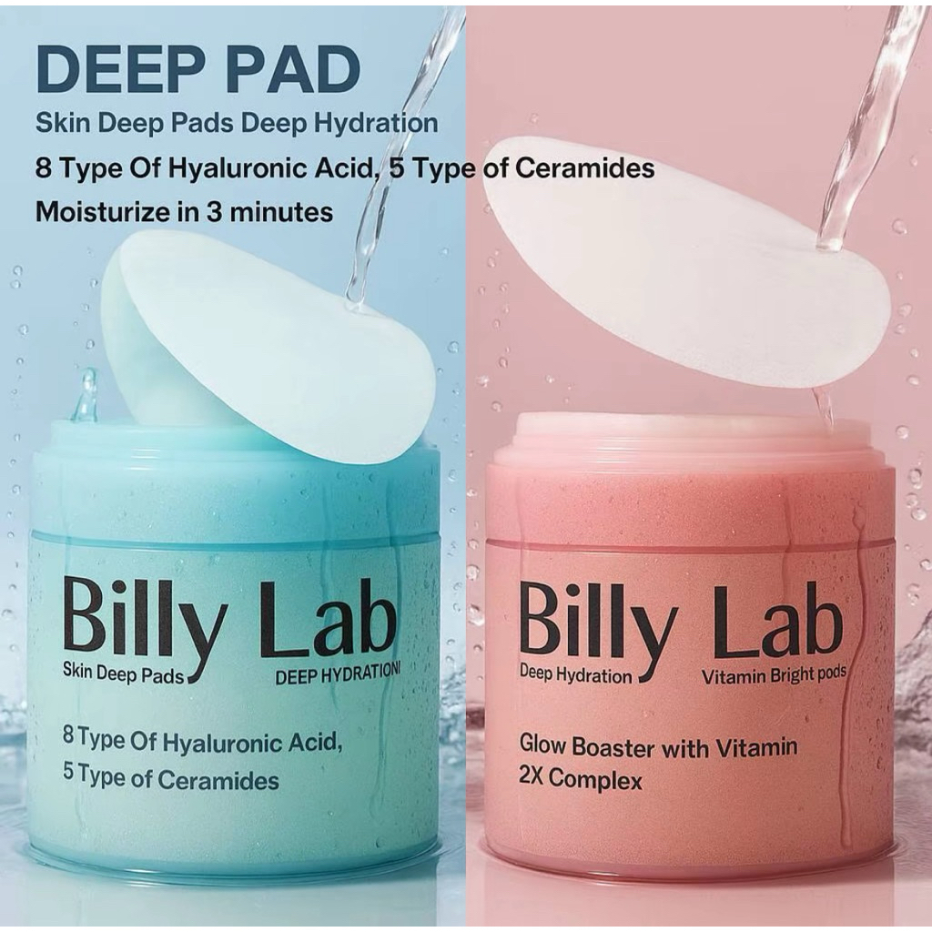 BILLY LAB PADS 100 ML. บิลลี่แลป โทนเนอร์แพด ตัวเลือกในตะกร้า (1ปุก/50แผ่น)