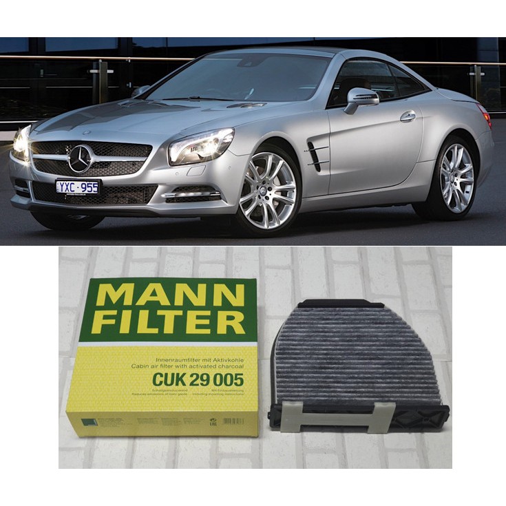 Mann กรองแอร์ คาร์บอน Benz SL R231 (2012 - 2020 ) ทุกรุ่น : CUK29005