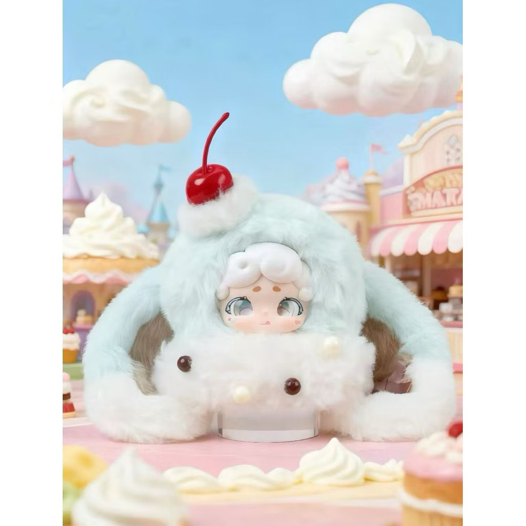 พร้อมส่งในไทย🇹🇭[แบบสุ่ม]  Lucky Deer Nai Fluffy ice  พวงกุญแจ