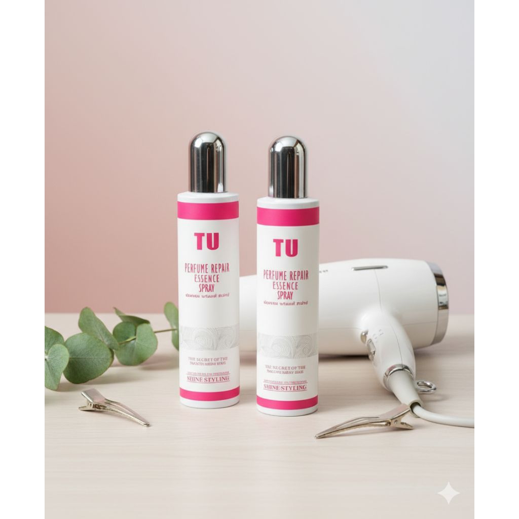 สเปรย์เนื้อน้ำนมบำรุงก่อนไดร์ พร้อมกันความร้อน TU Perfume Repair Essence Spray