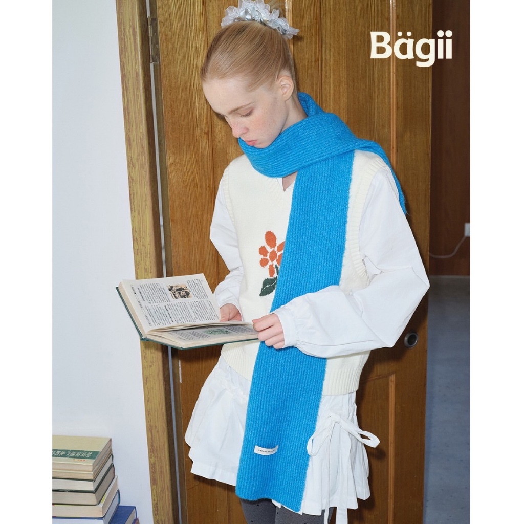 Bagii | Wool｜Colorful Scarf | 6% Wool  | ผ้าพันคอ ขนสัตว์ ผ้านิ่ม กันหนาว แมชง่าย ใส่สบาย BG100919