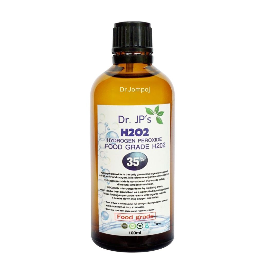 H2O2 HYDROGEN PEROXIDE FOOD GRADE H202 100ml.(Dr.Jompoj)
.