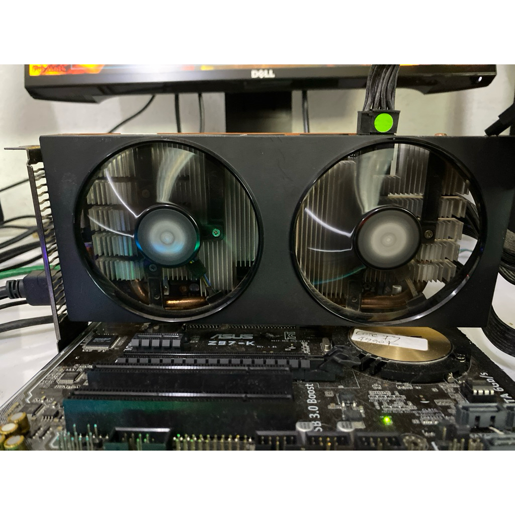 VGA (การ์ดแสดงผล) POWER COLOR RADEON RX 5500 XT -8GB GDDR6 การ์ดจอ มือสอง สภาพดี ใช้งานปกติ ต่อไฟเลี