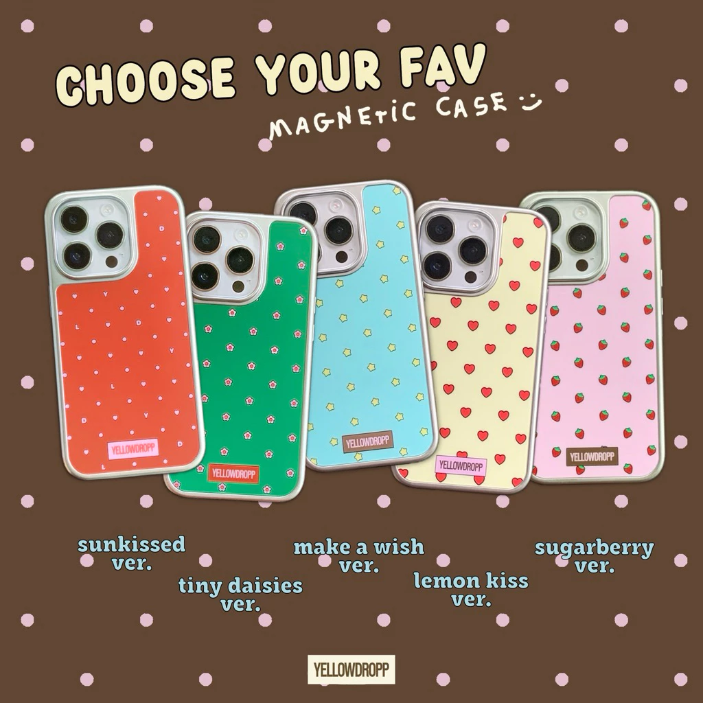 new! พร้อมส่ง🧃magnetic case เคสแม่เหล็กขอบเงิน หลังด้าน