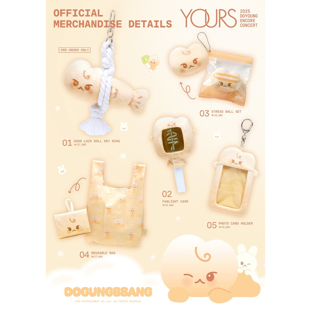 pre DOYOUNG ENCORE CONCERT [ Yours ] OFFICIAL MERCHANDISE DETAILS โดยอง