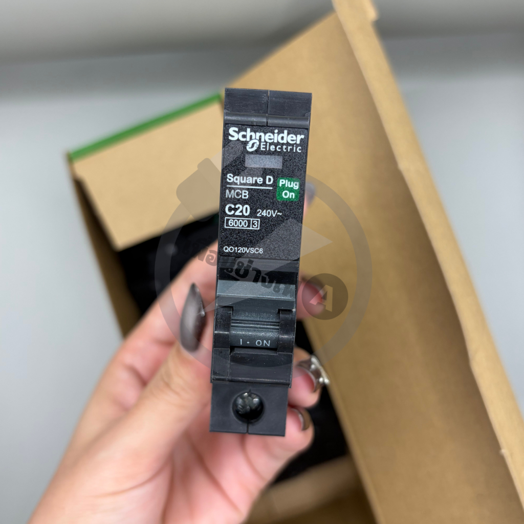 Schneider เซอร์กิตเบรกเกอร์ลูกย่อย QOvs 1P 6kA ขนาด 20A  QO120VSC6T