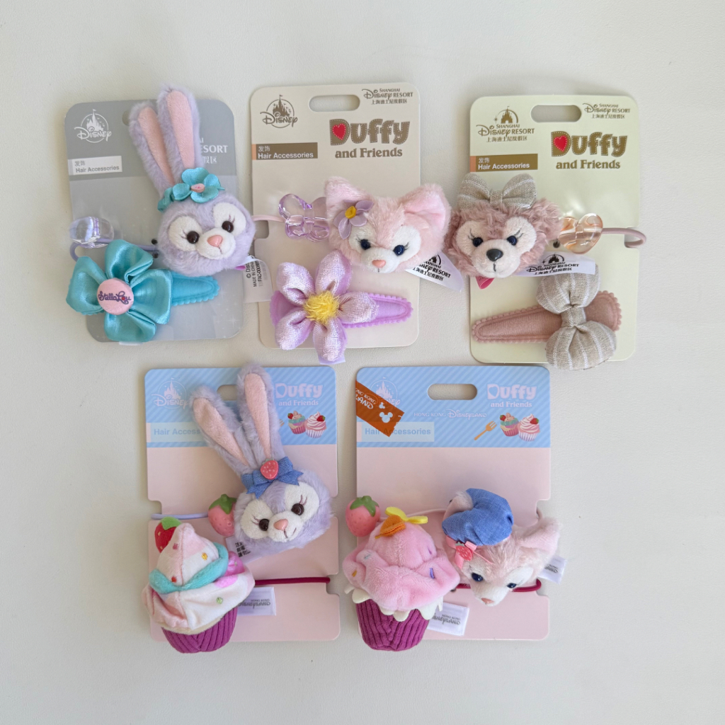 พร้อมส่งที่ไทย 🛒 เซท ยางมัดผม กิ๊บติดผม Duffy and friend จาก Disney 🇨🇳🇭🇰🇯🇵