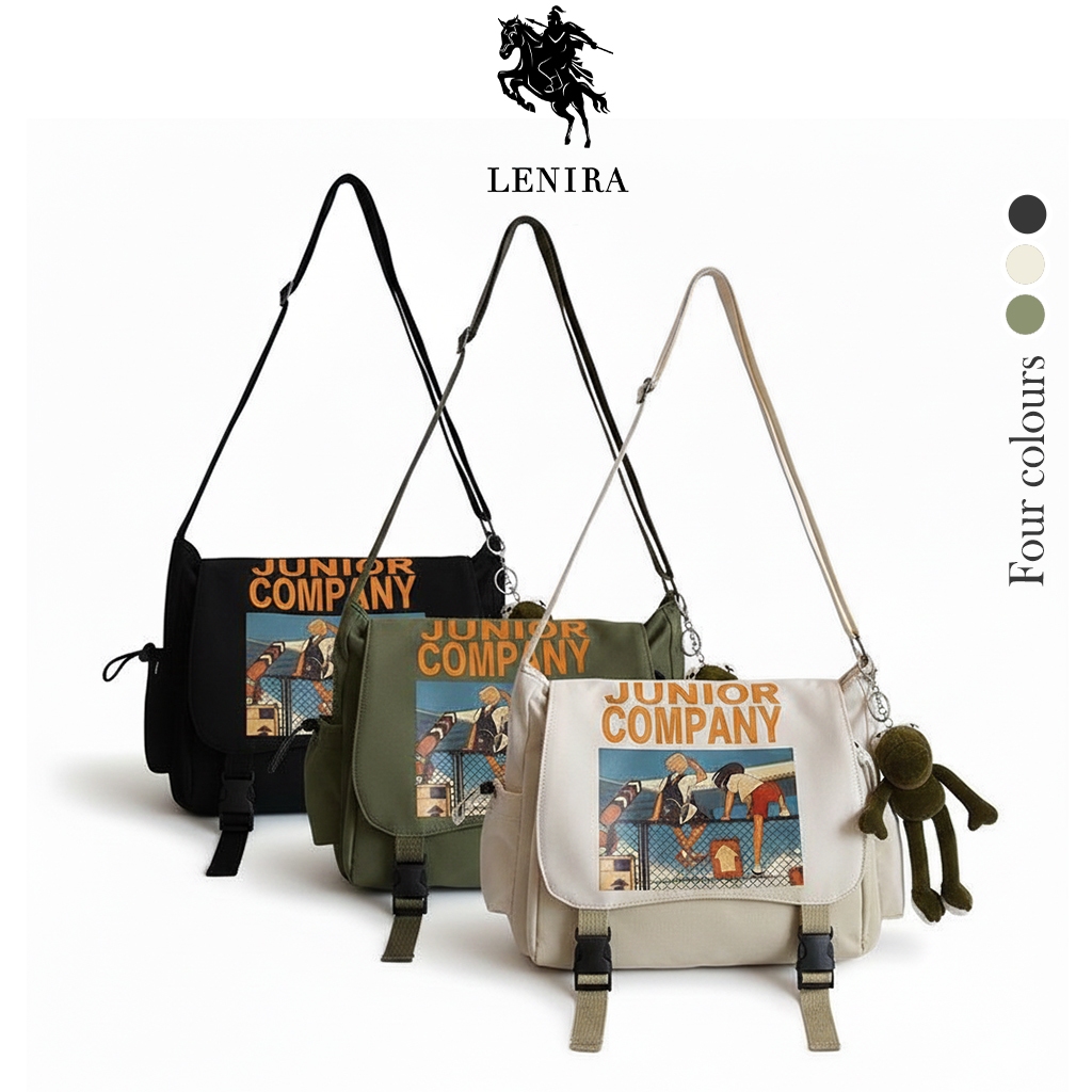 Lenira(B1742) กระเป๋าสะพายข้างใส่หนังสือได้ DYG