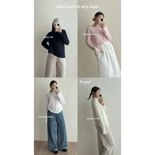 FADTHINGS : froyo - soft touch & airy layer 🩷 ผ้าบางเบา*นิ่มที่สุด