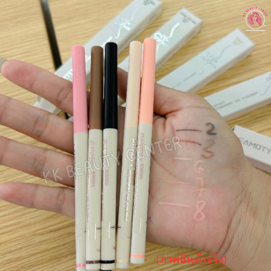(สินค้าส่งจากไทย) FAMOTY ดินสอเขียนขอบตา อายไลน์เนอร์ โทนนู้ด เนื้อละเอียด ใช้แต่งตา กันน้ำ - รูปที่ 3
