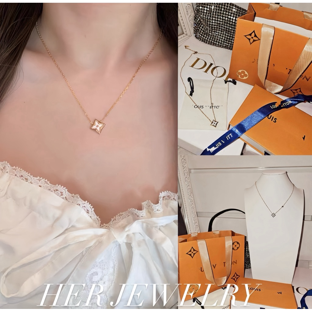 ❌พร้อมส่ง ส่งไว❌สร้อยคอ L Necklace Collection (สีโรส)