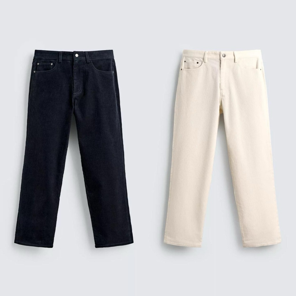 กางเกงขายาวของแท้ 100% แทรกครบ ผ้าลูกฟูกอย่างดี ทรงสวยมาก สินค้าพร้อมส่ง