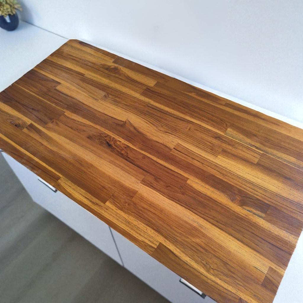 ท็อปเคาน์เตอร์บาร์ ไม้สักประสาน Blue Sea Wood มีหลายขนาด จัดส่งฟรี!