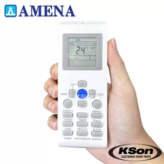 รีโมทแอร์ อามีน่า อะไหล่แอร์ Amena Air Conditioner Remote Control รุ่น YAR-P/001E YAR-P/002E