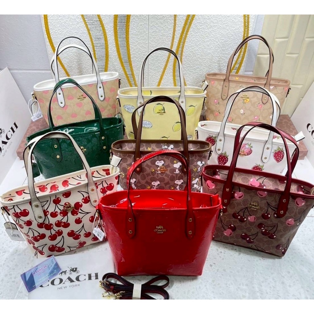 กระเป๋าทรงช้อปปิ้งสำหรับผู้หญิงขนาด 10 นิ้วมีหลายสีสีสวยๆมี 1 ช่องมีสายสะพายข้างสำหรับผู้หญิงงานสวยพร้อมส่ง